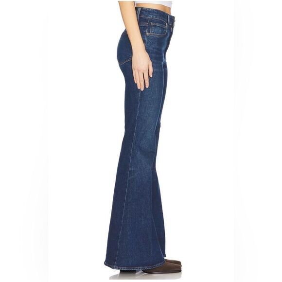 PAIGE Marlow Flared Jeans in “Agate” dark wash - Picture 7 of 13